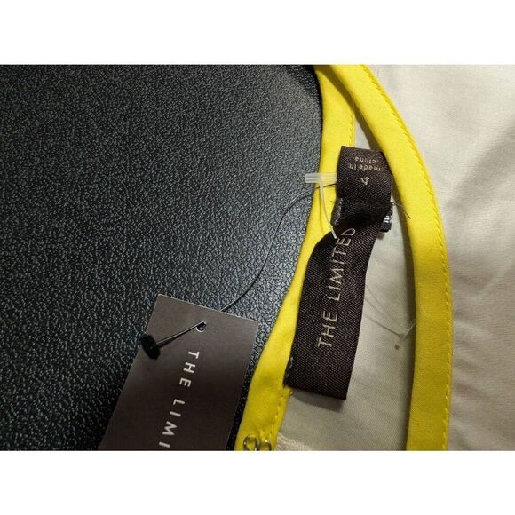 NWT The Limited Colorblock Dress - Yellow and Cream/Tan Women's Size 4 - Picture 2 of 5